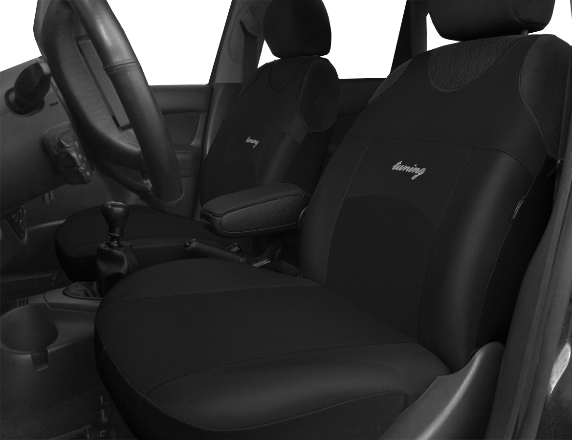 2 x Fronts FORD RANGER MK3 EXTRA Heavy Duty Black Waterproof Car Seat Covers