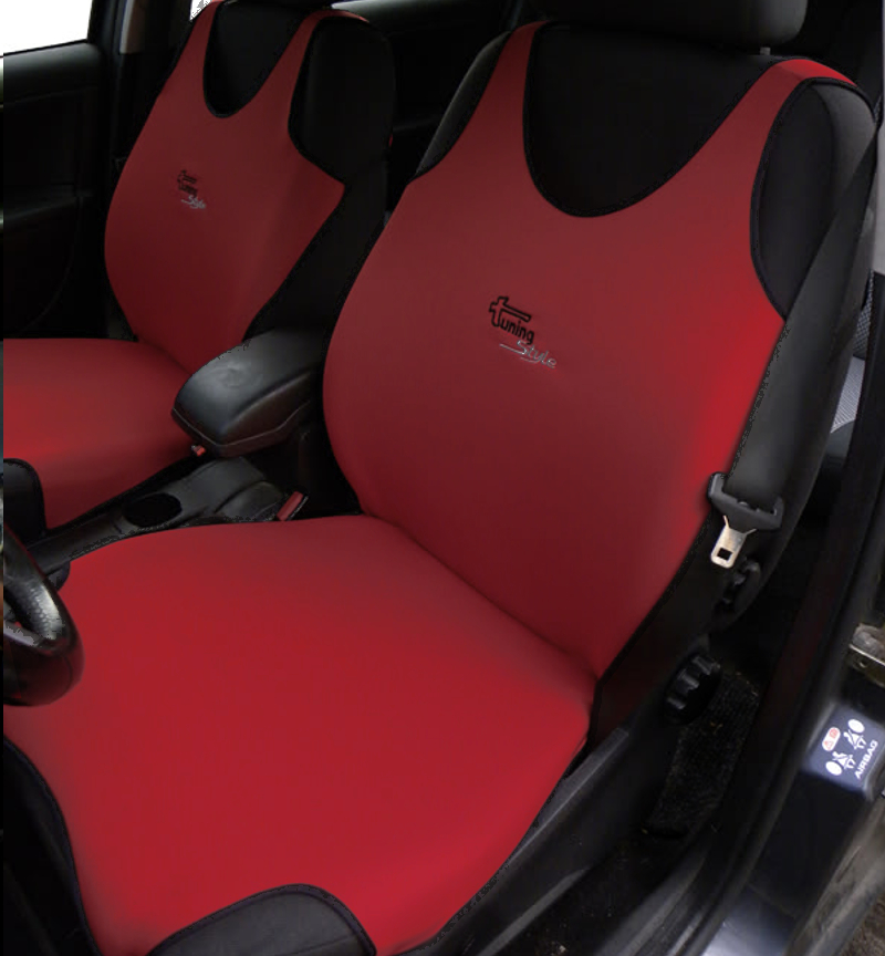 2 Red Car Seat Covers For Smart Fortwo, Smart Car Fortwo Seat Covers Uk